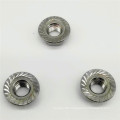 Hex Stainless Steel Flange Castle Nut